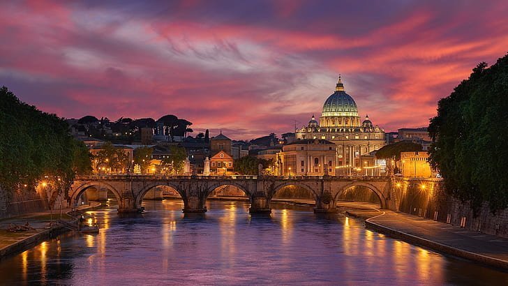 roma at sunset schifano